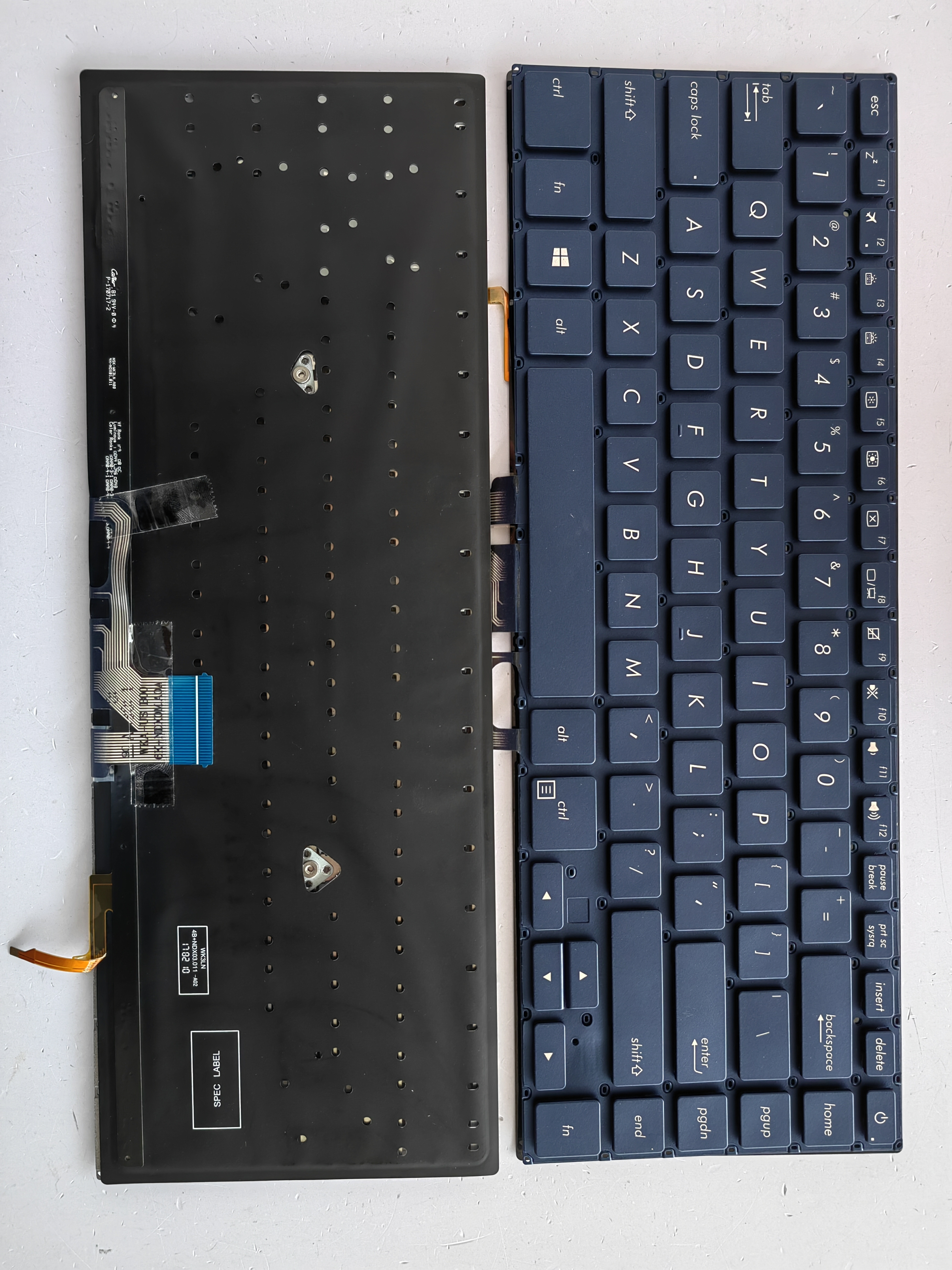 Picture of New Replacement Laptop Keyboard For ASUS UX550/UX530/UX580 Blue Backlit US Layout